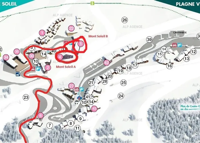 Le Mont Soleil B - 2 Pieces 5 Pers - Le Mont-soleil B - 511msb - Plagne Soleil Mae-9424 *